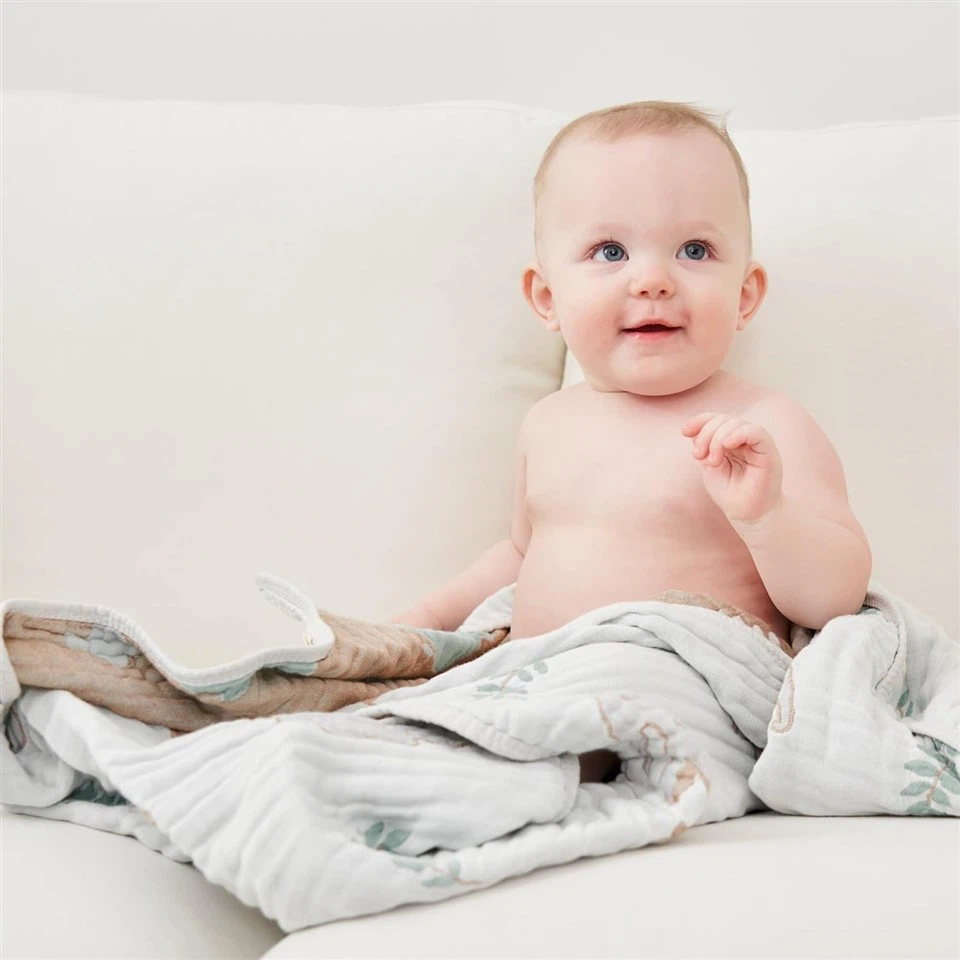 Ultra Soft Muslin Baby Blanket, Made Of Viscose From Bamboo And Muslin From Cotton, Bed Blanket For Babies, Toddlers, Boys, And Girls